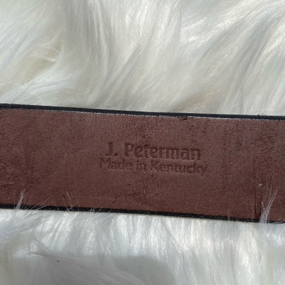 J. Peterman Company Brown Leather Belt - Picture 6 of 6